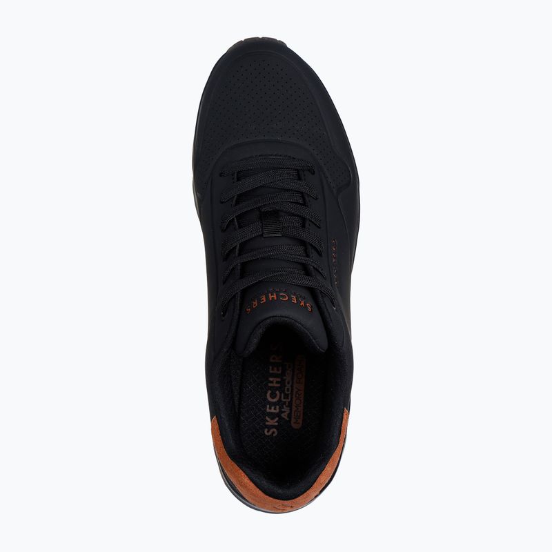SKECHERS Uno Suited On Air scarpe da uomo nero/castano 11