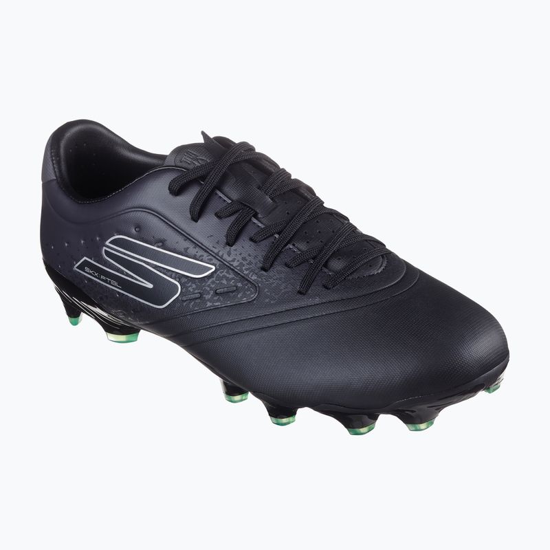 Skechers Razor Academy Gold 1.5 FG nero/argento scarpe da calcio da uomo 8
