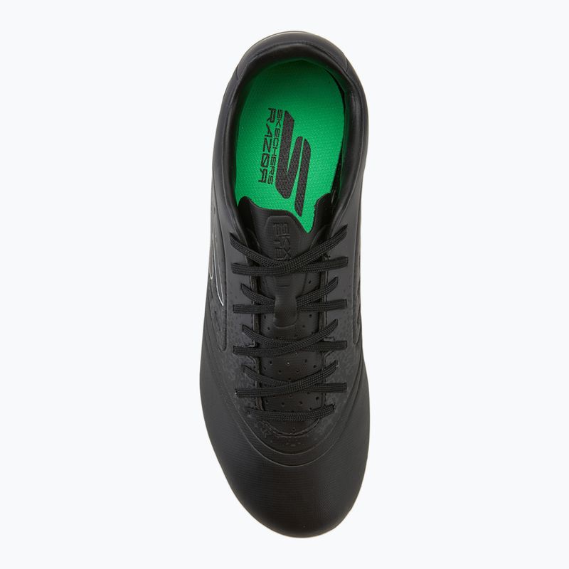Skechers Razor Academy Gold 1.5 FG nero/argento scarpe da calcio da uomo 5