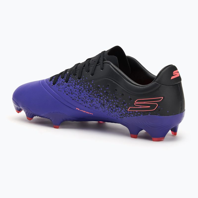 Scarpe da calcio da uomo Skechers Razor Academy Gold 1.5 FG viola 3