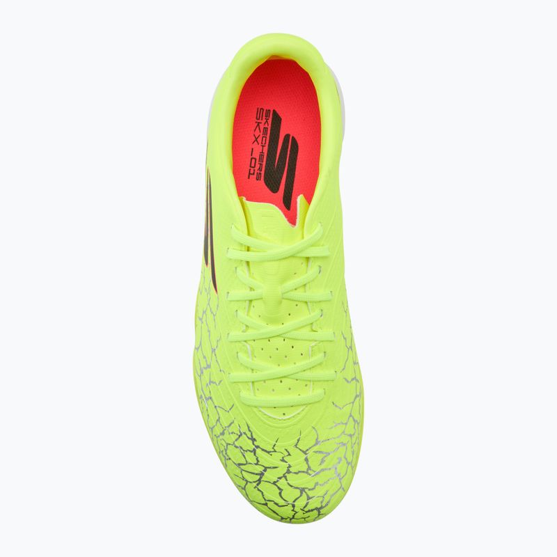 Uomo Skechers SKX Academy Gold 1.5 TF scarpe da calcio giallo/nero 5