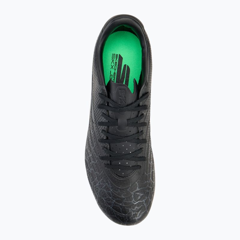 Scarpe da calcio Skechers SKX Academy Gold 1.5 FG nero/argento per uomo 5