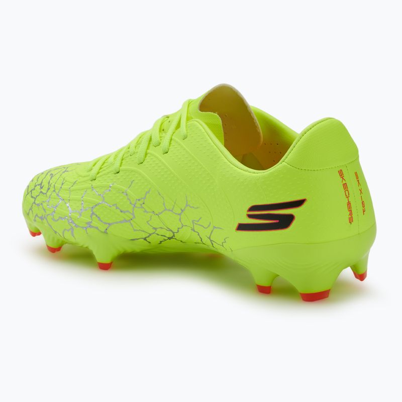 Uomo Skechers SKX Academy Gold 1.5 FG scarpe da calcio giallo/nero 3