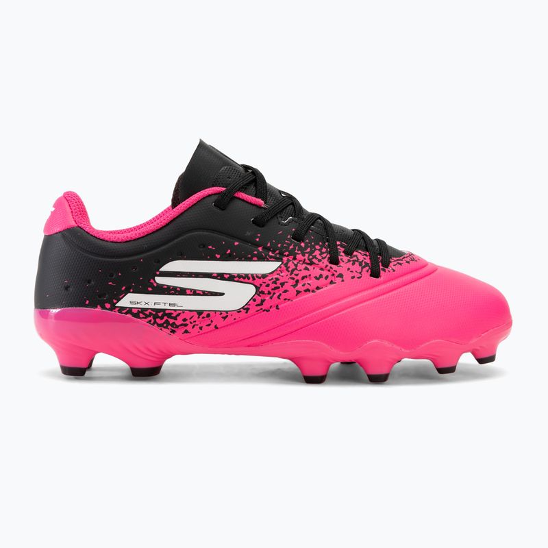 Scarpe da calcio per bambini Skechers Razor Gold 1.5 FG nero/rosa 2