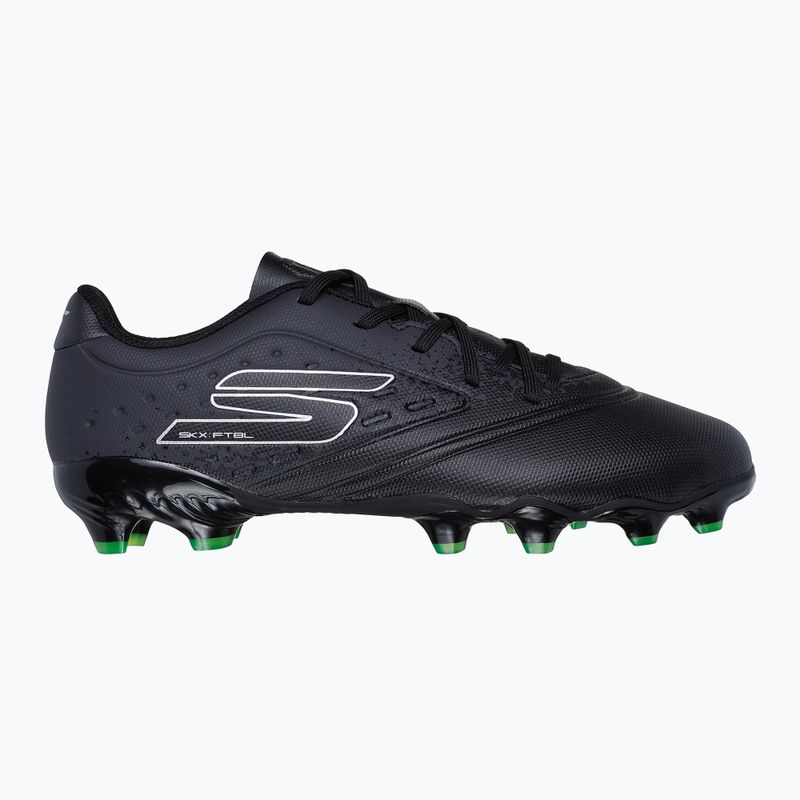 Scarpe da calcio per bambini Skechers Razor Gold 1.5 FG nero/argento 9