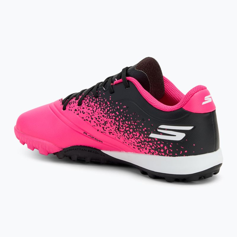 Skechers Razor Gold 1.5 TF scarpe da calcio per bambini nero/rosa 3