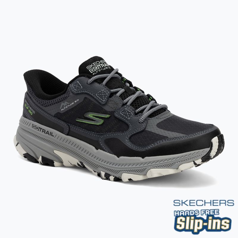 Uomo SKECHERS Go Run Trail Altitude 2.0 Rocky Hill scarpe da corsa nere
