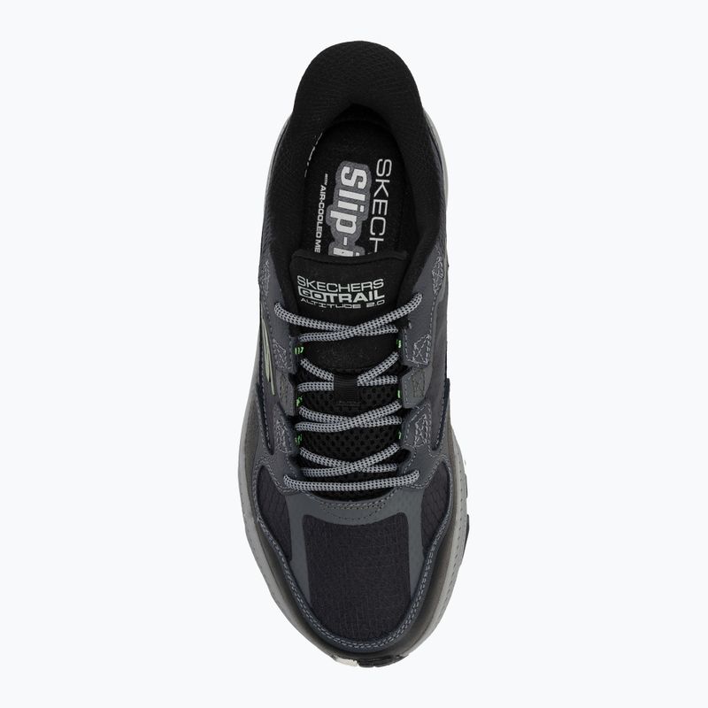 Uomo SKECHERS Go Run Trail Altitude 2.0 Rocky Hill scarpe da corsa nere 5