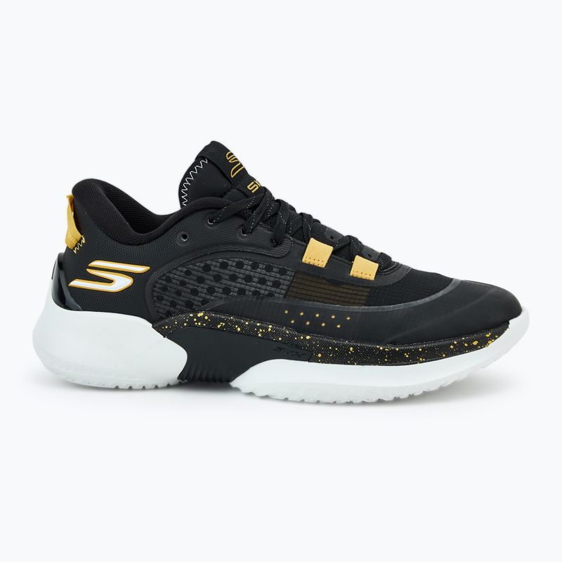 SKECHERS SKX Resagrip scarpe da basket uomo nero/oro 2