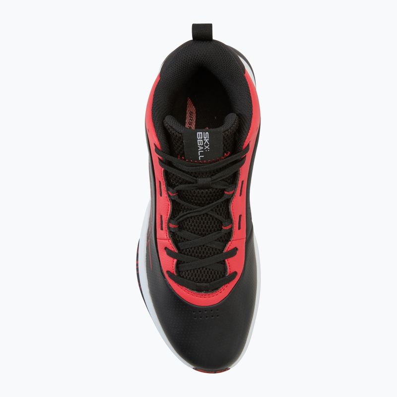 SKECHERS SKX League scarpe da basket da uomo nero/rosso 5