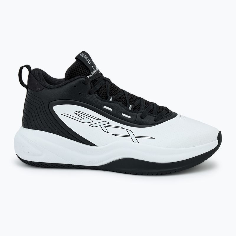 SKECHERS SKX League scarpe da basket da uomo bianco/nero 2