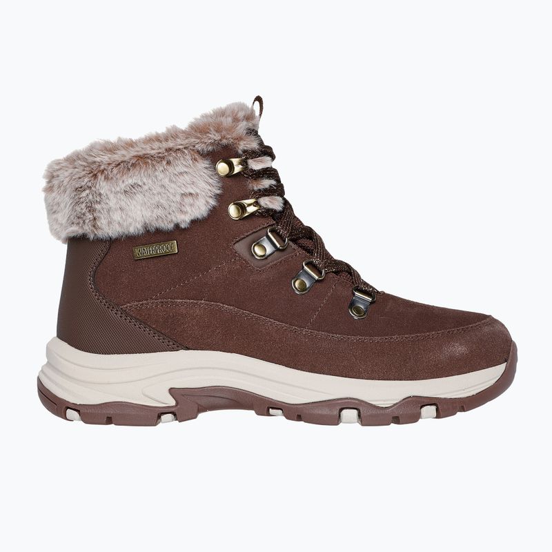 Scarpe da donna Skechers Trego Snow Worries cioccolato 9