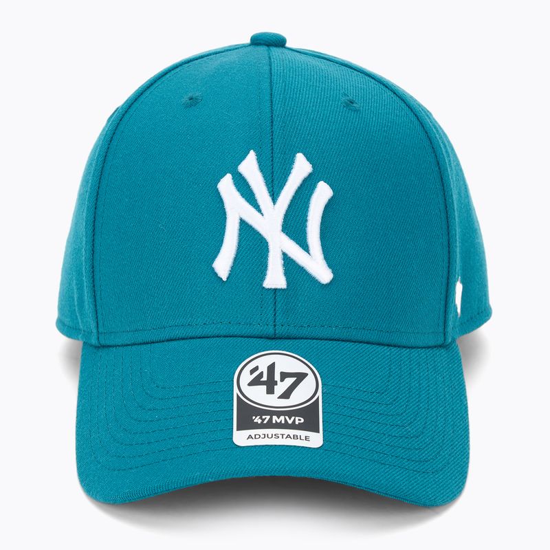 47 Brand MLB New York Yankees MVP berretto da baseball verde acqua scuro 2