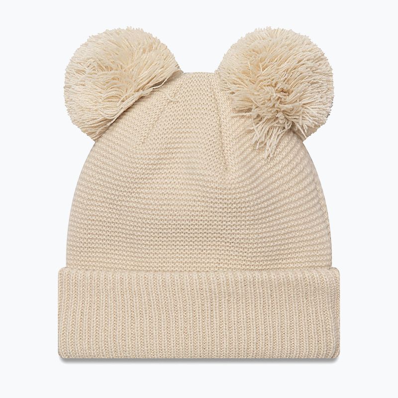 Berretto invernale da donna New Era Wmns Double Pom Nyyyy beige chiaro 2