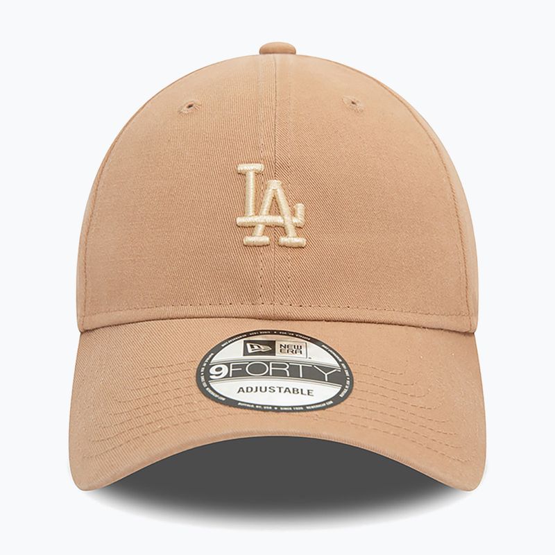 Cappello da baseball New Era Washed 940 La Dodgers med beige 3