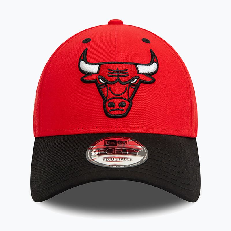 Cappello da baseball New Era Side Patch 940 Bulls rosso 4