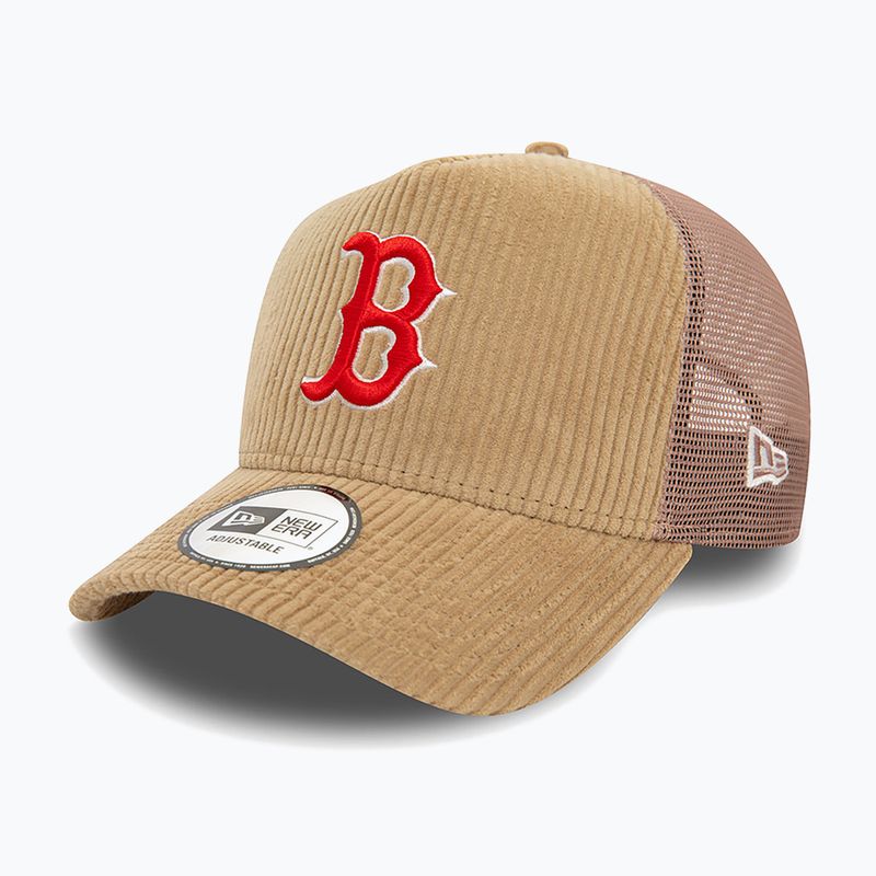 Cappello da baseball New Era Cord Trucker Red Sox med beige 2