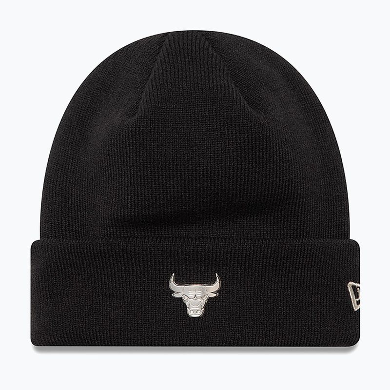 Berretto invernale New Era Metallic Beanie Bulls nero