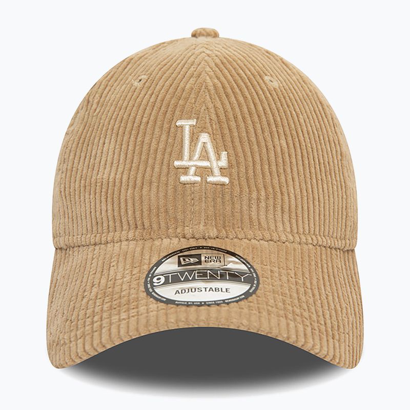 Cappello da baseball New Era Cord 920 La Dodgers med beige 3