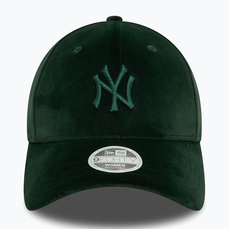 Cappello da baseball New Era Velour Midi 9FORTY New York Yankees verde scuro da donna 3