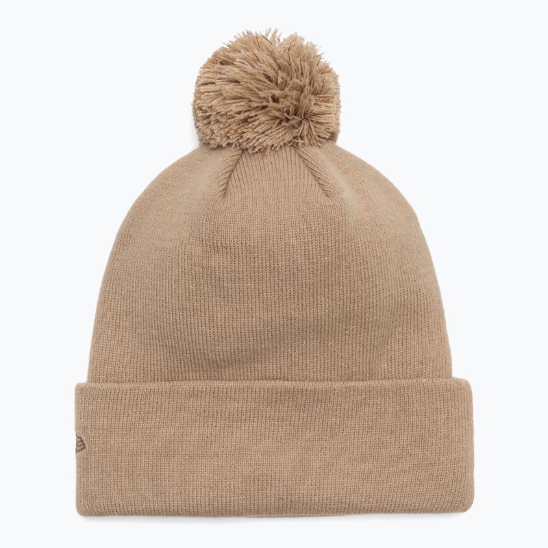 Berretto New Era Metallic Bobble Knit New York Yankees beige da donna 2