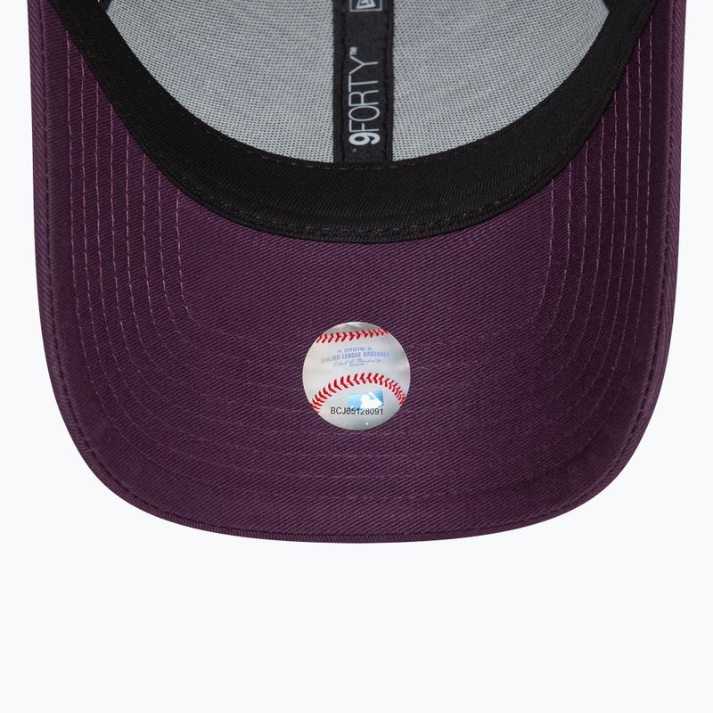 Berretto da baseball New Era Metallic 9FORTY New York Yankees donna viola scuro 5