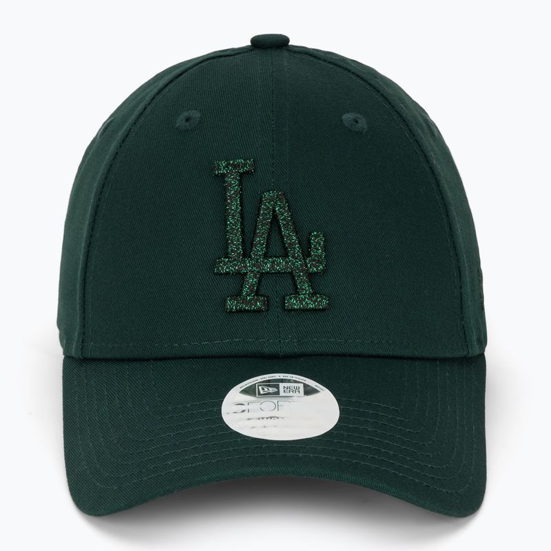 Cappello da baseball New Era Metallic 9FORTY Los Angeles Dodgers verde scuro da donna 2