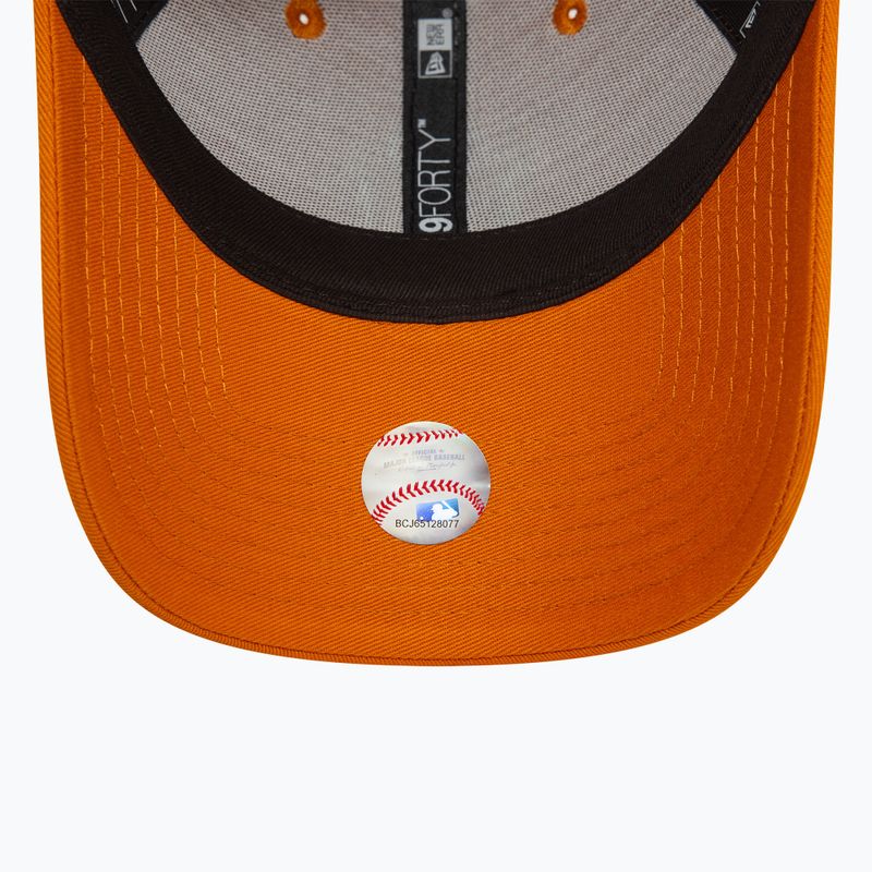 Berretto da baseball New Era League Essential 9FORTY New York Yankees arancione da donna 4