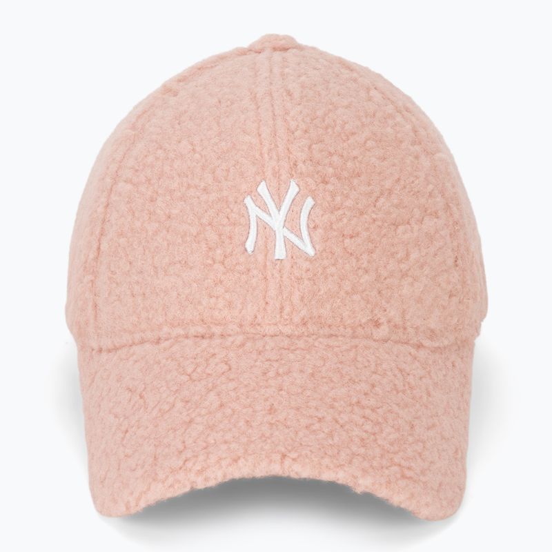 Berretto da baseball New Era Borg 9FORTY New York Yankees rosa pastello da donna 2