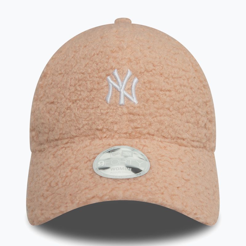 Berretto da baseball New Era Borg 9FORTY New York Yankees rosa pastello da donna 3