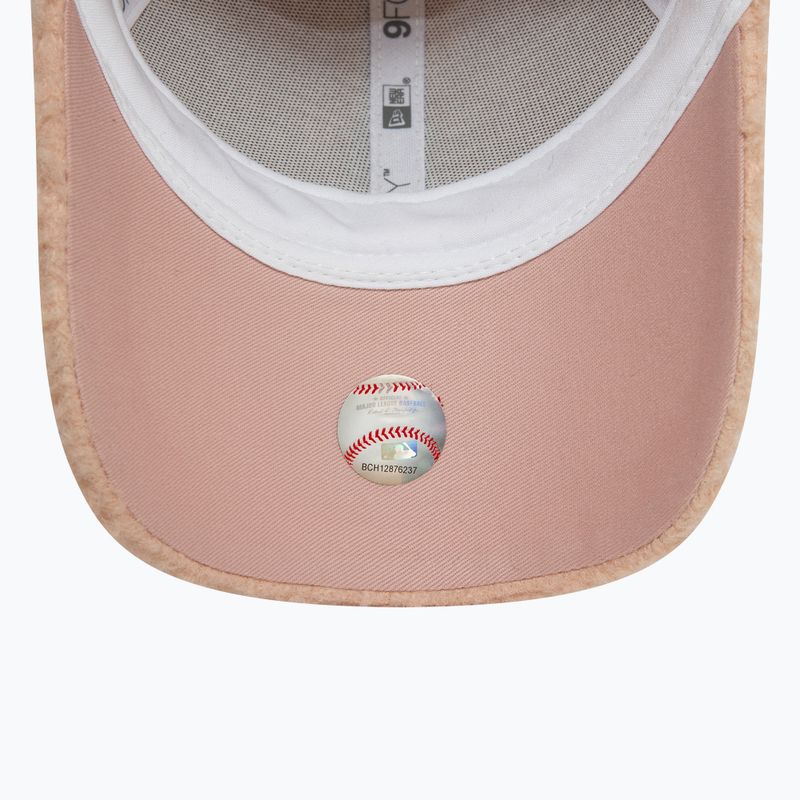 Berretto da baseball New Era Borg 9FORTY New York Yankees rosa pastello da donna 5
