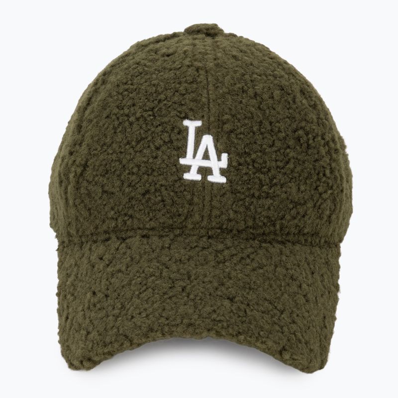 Berretto da baseball New Era Borg 9FORTY Los Angeles Dodgers verde scuro da donna 2