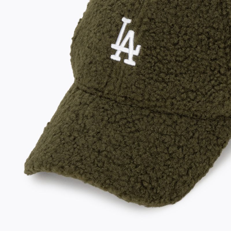 Berretto da baseball New Era Borg 9FORTY Los Angeles Dodgers verde scuro da donna 3