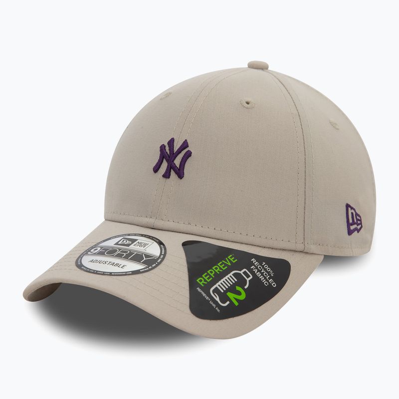 Cappello da baseball New Era Repreve Mini Logo 9FORTY New York Yankees beige chiaro 2