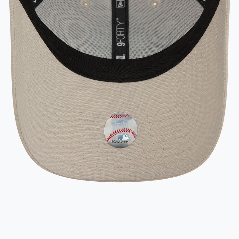 Cappello da baseball New Era Repreve Mini Logo 9FORTY New York Yankees beige chiaro 5