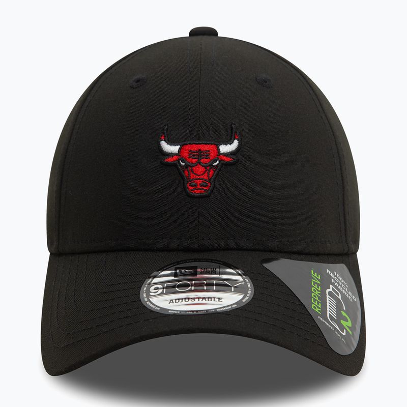 Cappello da baseball New Era Repreve Mini Logo 9FORTY Chicago Bulls nero 3