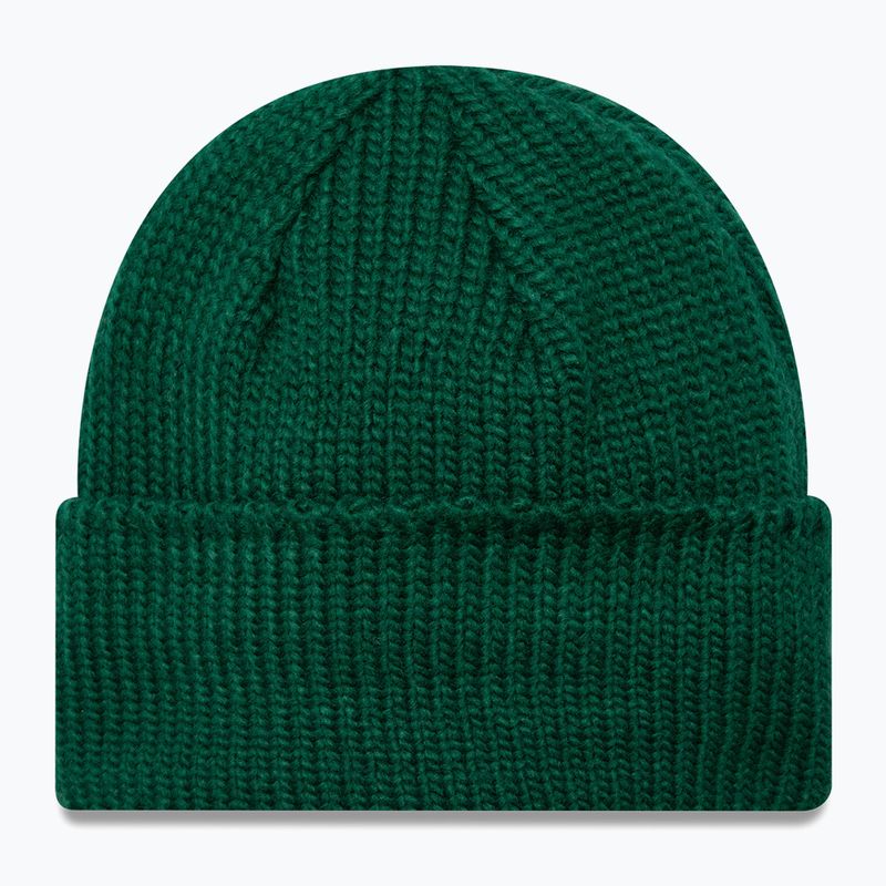 Cappello invernale New Era Metal Pin Wide Cuff Knit Beanie verde scuro 2