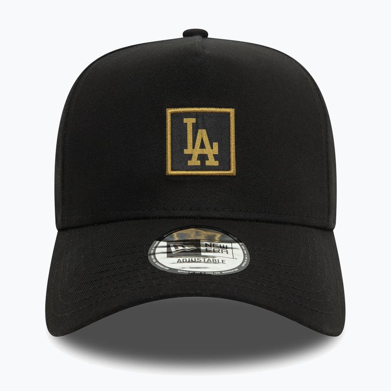 New Era Metallic Patch Eframe 9FORTY Los Angeles Dodgers berretto da baseball nero 3