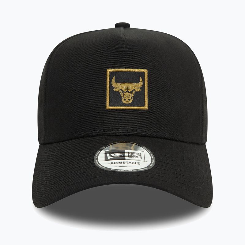Cappello da baseball New Era Metallic Patch Eframe 9FORTY Chicago Bulls nero 3
