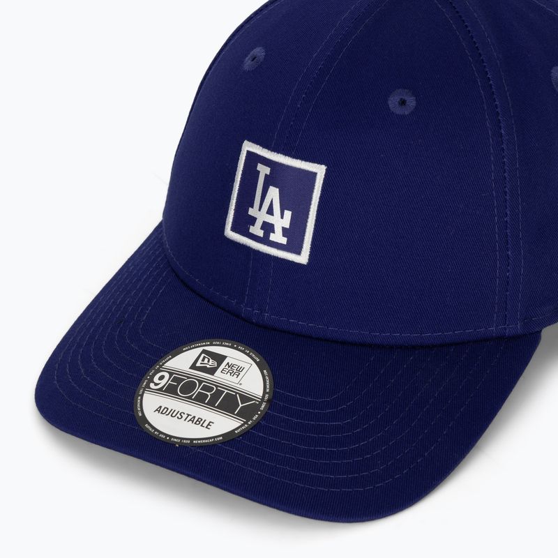 Cappello da baseball New Era Metallic Patch 9FORTY Los Angeles Dodgers blu scuro 3