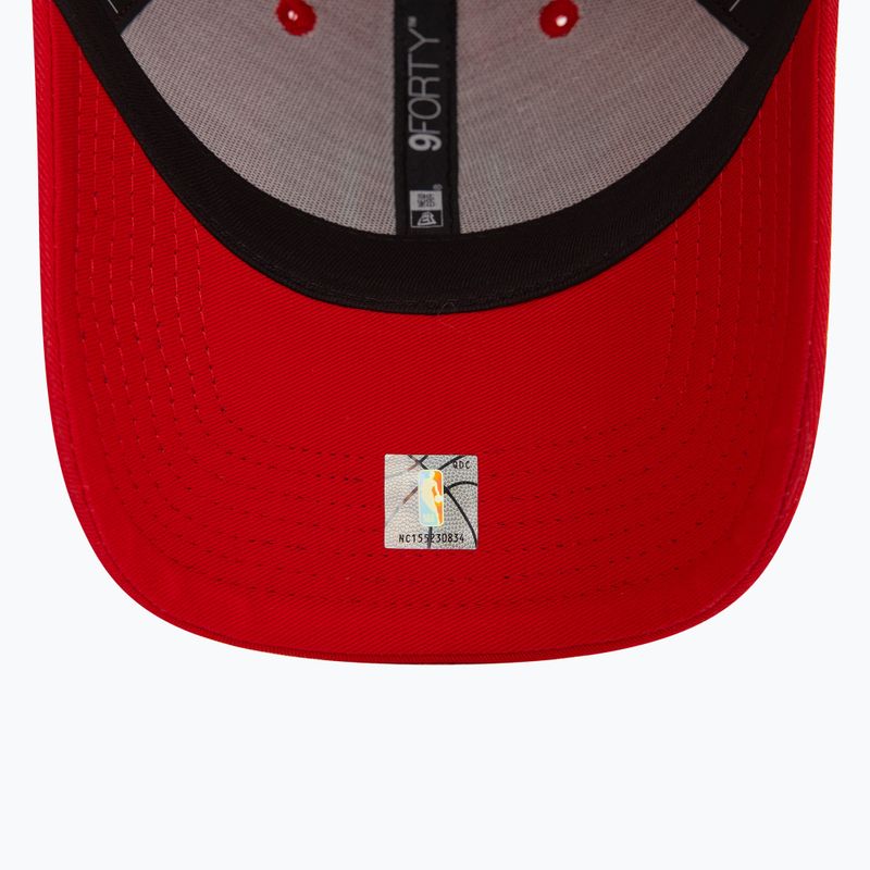 Cappello da baseball New Era Metallic Patch 9FORTY Chicago Bulls rosso 5