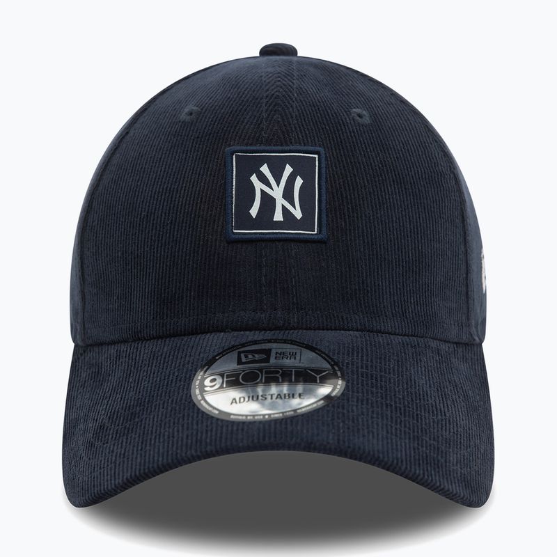 Cappello da baseball New Era Cord Patch 9FORTY New York Yankees navy 3