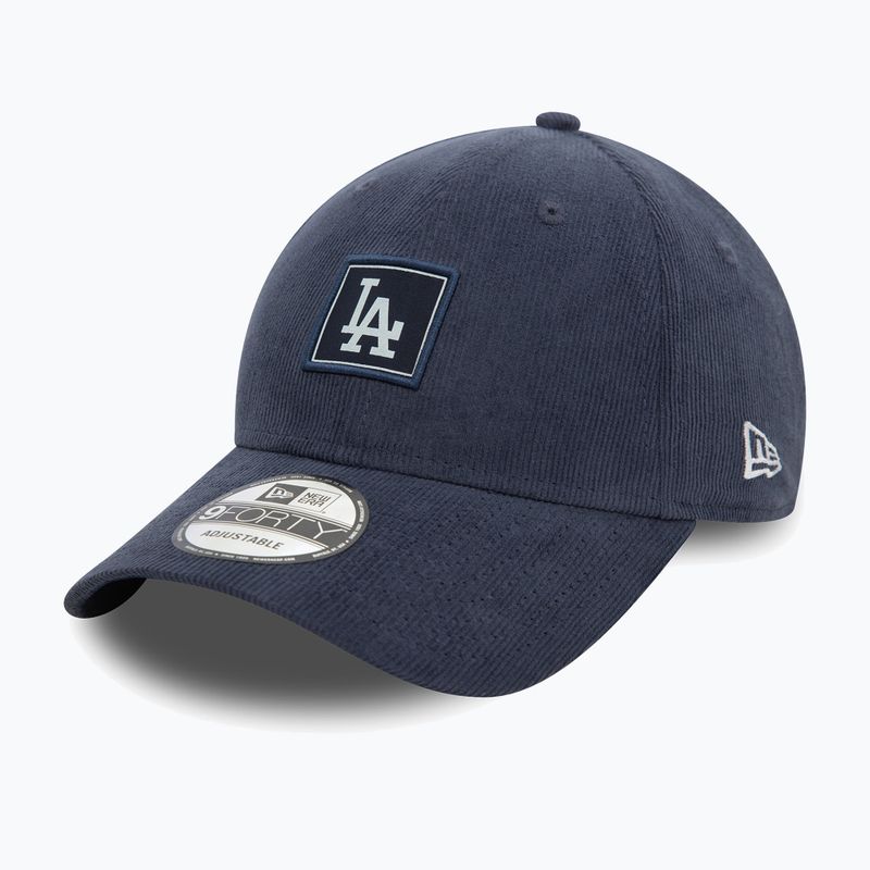 Cappello da baseball New Era Cord Patch 9FORTY Los Angeles Dodgers blu scuro 2