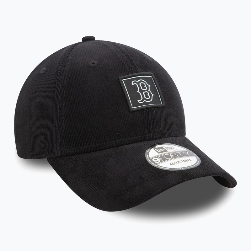 Cappello da baseball New Era Cord Patch 9FORTY Boston Red Sox nero