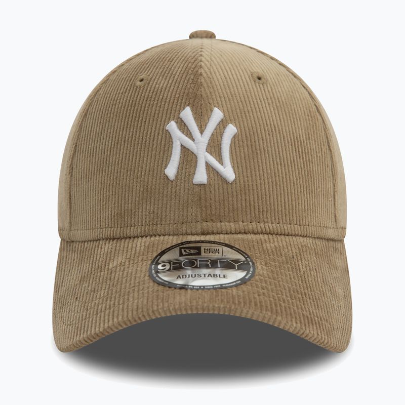 Cappello da baseball New Era Cord 9FORTY New York Yankees beige 3