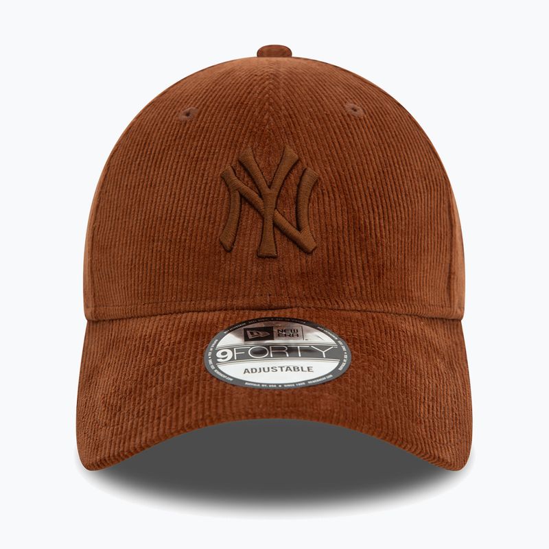 Cappello da baseball New Era Cord 9FORTY New York Yankees marrone 3