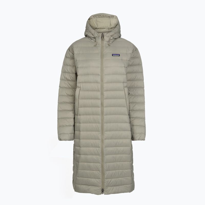 Parka da donna in piuma Patagonia Recycled Down Sweater color verde fiume