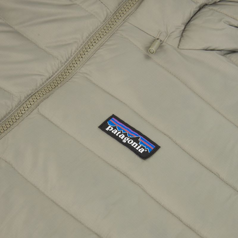 Parka da donna in piuma Patagonia Recycled Down Sweater color verde fiume 3