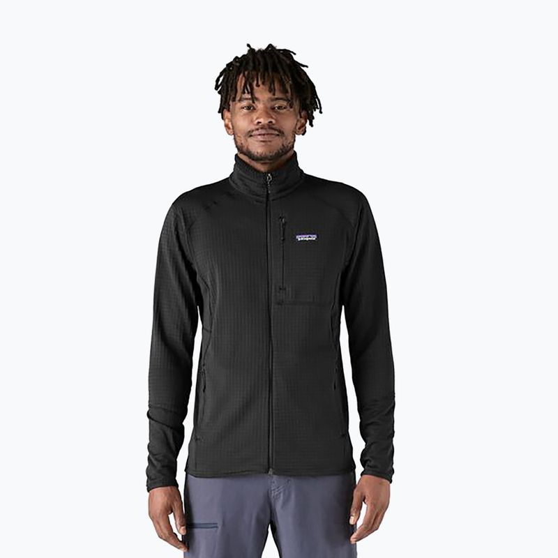 Felpa da uomo in pile Patagonia R1 Hybrid nero
