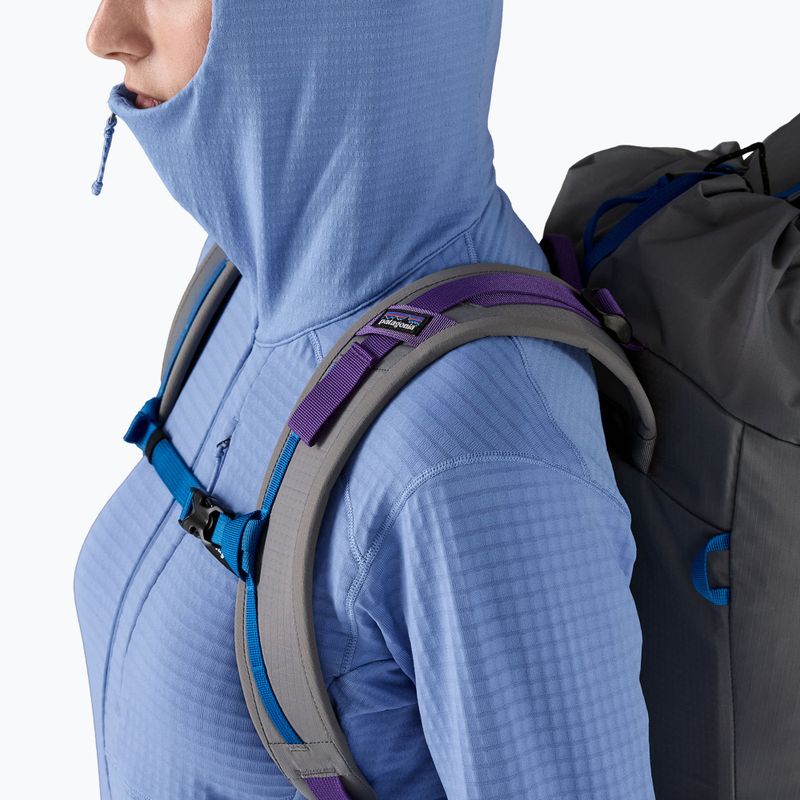 Giacca softshell da donna Patagonia R1 Hybrid Pullover Hoody abbondantemente blu 16